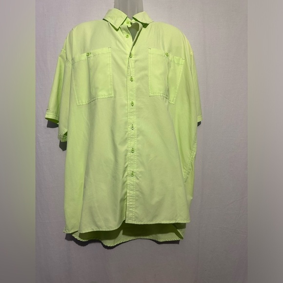 Drake Waterfowl Systems Men’s XL Green Short Sleeve Fishing Shirt Vented Outdoor - Picture 1 of 4